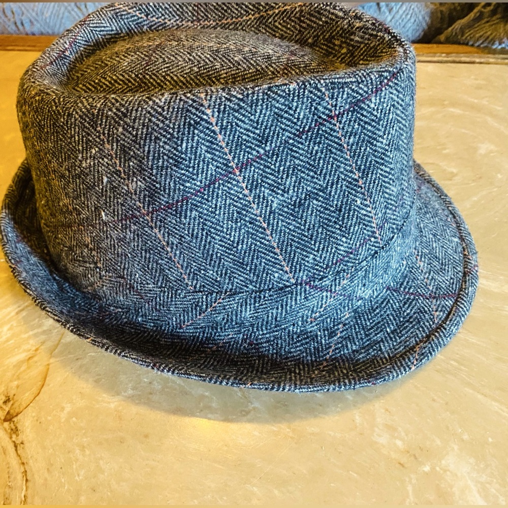 Hawkins Fedora 30% Men's Wool Grey Hat - size 57cm (Medium)